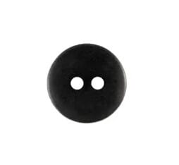 Knapp rund - sort - 18 mm
