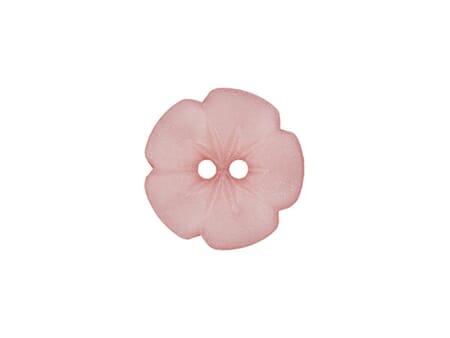 Knapp Blomst - 11 mm - lys rosa
