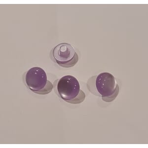 Øyeknapp - lys lavendel - 12 mm