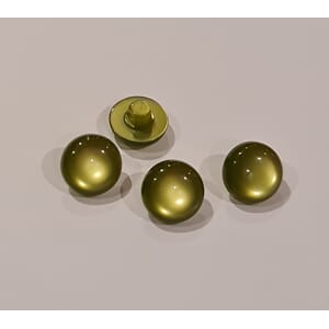 Øyeknapp - olivengrønn - 12 mm