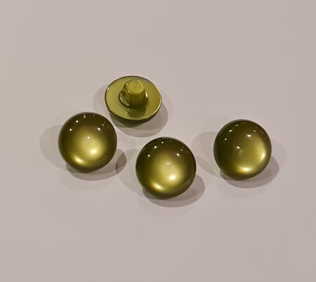 Øyeknapp - olivengrønn - 12 mm
