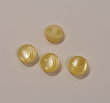 Øyeknapp - 11 mm - sitrongul