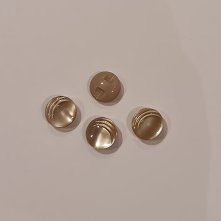 Øyeknapp - 11 mm - grå