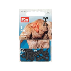 Prym hekter - sort - 3 par