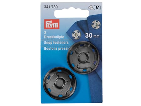 Prym Sew-on patentknapper - 30mm - Gunmetal