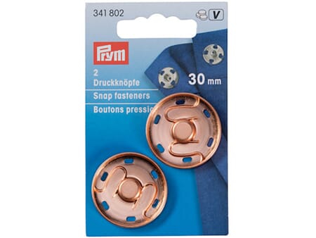 Prym patentknapper - 30 mm/ 2 stk - rose gold