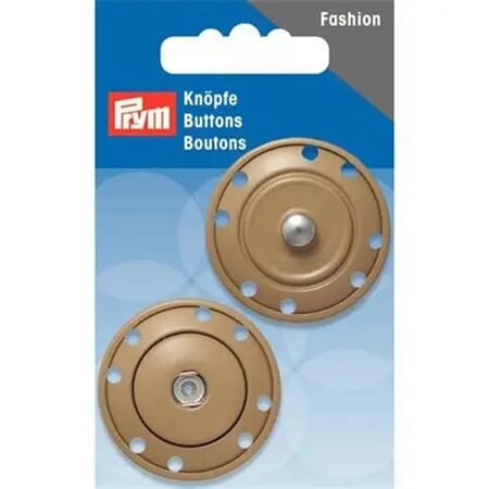 Prym trykknapper - 35 mm - beige