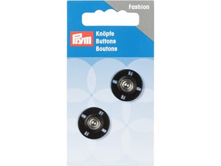 Prym Sy på patentknapper - 18 mm/ 2 stk - sort