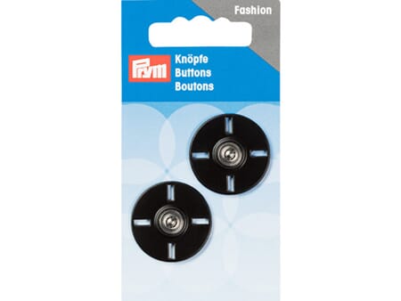 Prym Sy på patentknapper - 25 mm/ 2 stk - sort