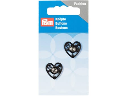 Prym Sew-on patentknapp - hjerte - 18 mm