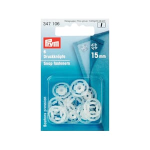 Prym patentknapper - 10 mm/ 6 stk - tranparent