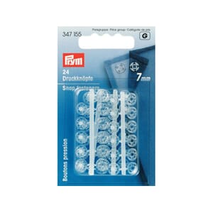 Prym Patentknapper  - 7 mm/ 24 stk - transparent