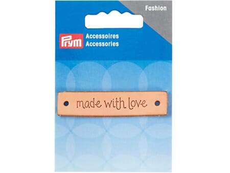 Prym Leather Label - Made with love - 60x13 mm