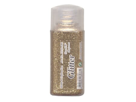 Glitter finkornet - 30 g - gull