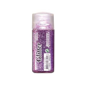 Glitter finkornet - 15 g  - rosa