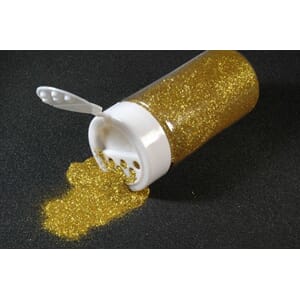 Glitter finkornet - 250 g - gull