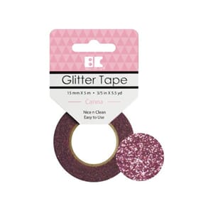 Glittertape - 15 mm x 5 m - Canna
