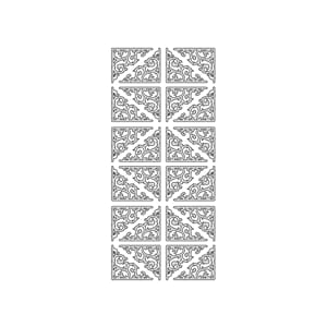 KListremerker - Klassiske hjørner - hvite