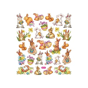 Klistremerker Påskeharer