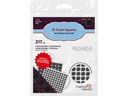 3L 3D Foam Squares Mixed Pack Black