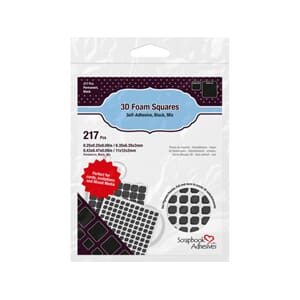 3L 3D Foam Squares Mixed Pack Black