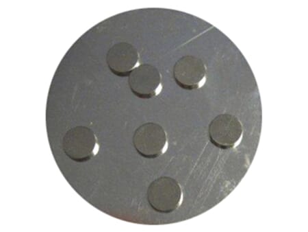 Extra sterke magneter - 8 pcs on metal plate