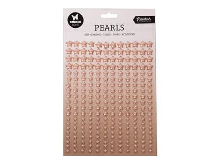 Stjerner m/ lim - 3 størrelser/ 240 stjerner