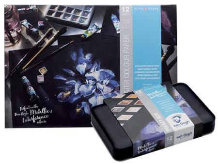 Van Gogh gavesett - pocketbox interference + black pad A4