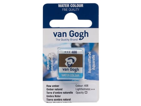 Van Gogh Akvarell - half pan - 408 Raw umber