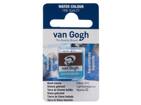 Van Gogh Akvarell - half pan - 411 Burnt sienna