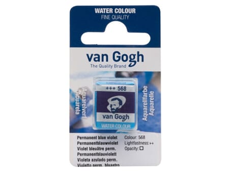 Van GOgh Akvarell - half pan - 568 Permanent blue violet