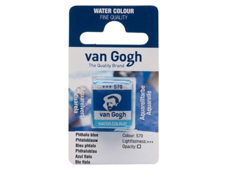 Van GOgh Akvarell - half pan - 570 Phthalo blue