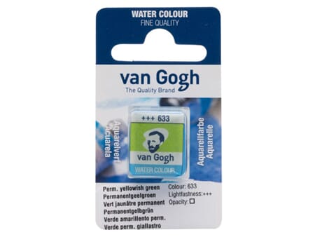 Van Gogh Akvarell - half pan - 633 Permanent yellow green