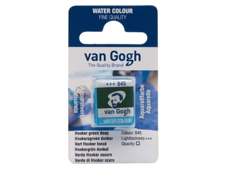 Van Gogh Akvarell - half pan - 645 Hooker green deep