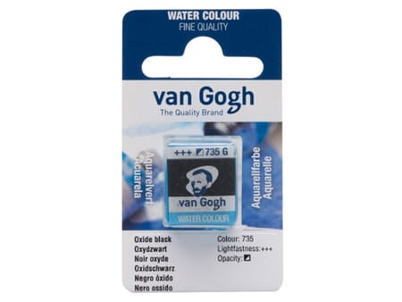 Van Gogh Akvarell - half pan - 735 Oxide black
