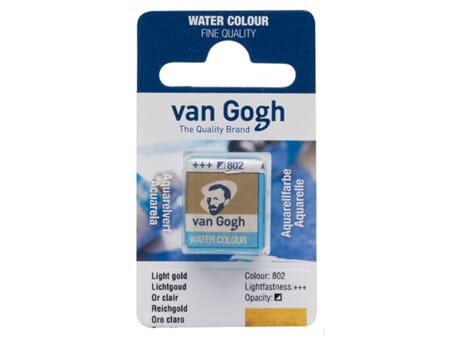Van Gogh Akvarell - half pan - 802 Light Gold