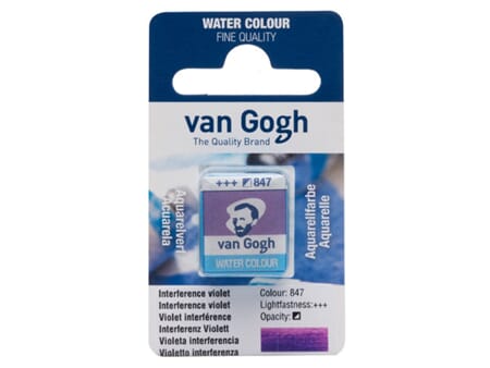 Van Gogh Akvarell - half pan - 847 Interference violet