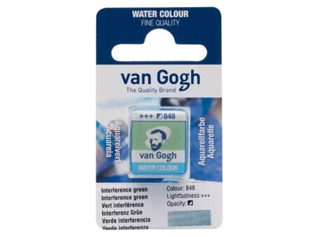 Van Gogh Akvarell - half pan - 848 Interference green