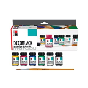 Marabu Decorlack - sett med 6 x 15 ml