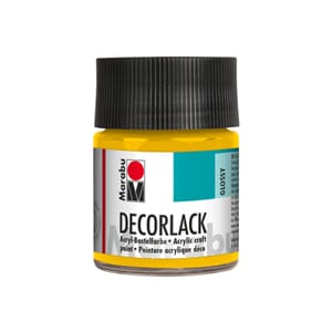 Marabu Decorlack - 021 Mellom gul - 50 ml