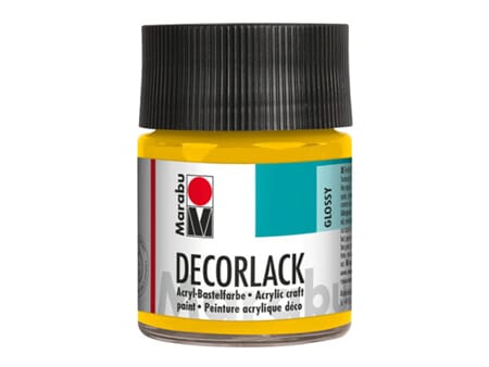 Marabu Decorlack - 021 Mellom gul - 50 ml