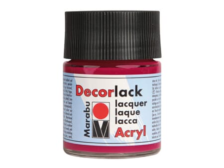 Marabu Decorlack - 032 Karminrød - 50 ml