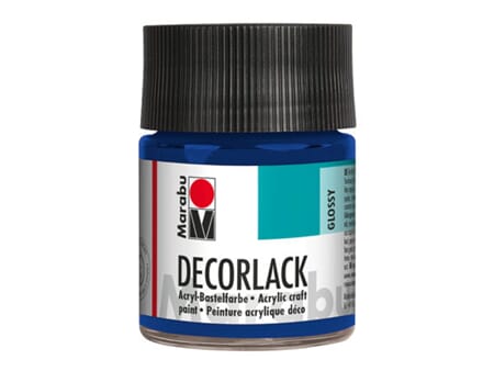 Marabu Decorlack - 052 Mellomblå - 50 ml