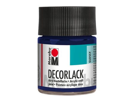 Marabu Decorlack - 053 Mørk blå - 50 ml