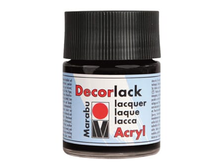 Marabu Decorlack - 073 Sort - 50 ml
