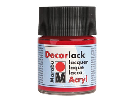 Marabu Decorlack - 230 Geranium Rød - 50 ml