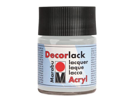 Marabu Decorlack - 782 Metallic sølv - 50 ml