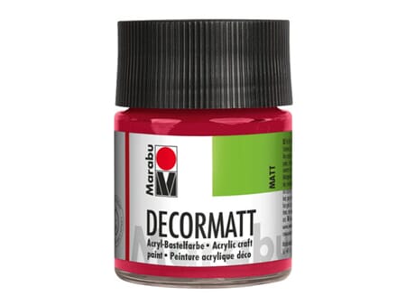 Marabu Decormatt - 032 Karmin rød - 50 ml