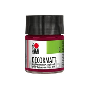 Marabu Decormatt - 034 Bordeaux rød - 50 ml