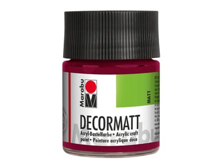 Marabu Decormatt - 034 Bordeaux rød - 50 ml